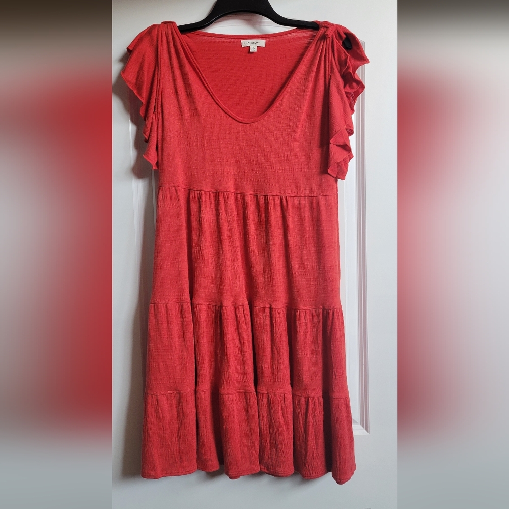 Max Studio Vibrant Orange Casual Dress